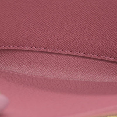 $1060 Louis Vuitton Denim Monogram Jacquard Zippy Wallet Pink