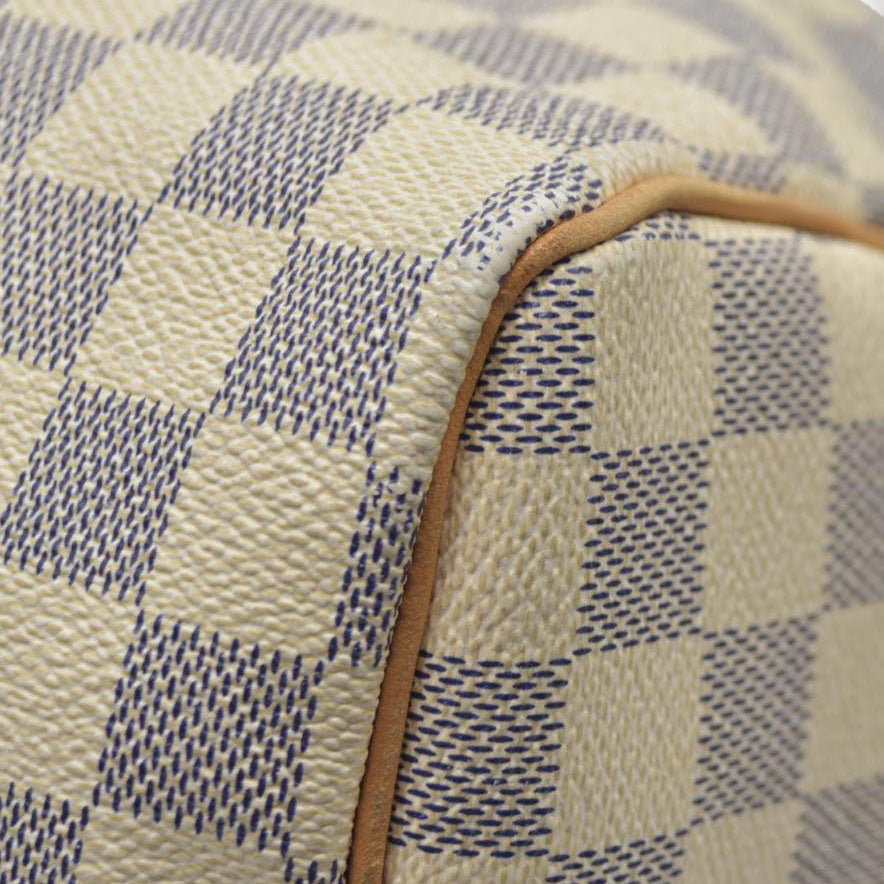 $1550 Louis Vuitton Damier Azur Speedy 30 DU3028 CONSIGNMENT