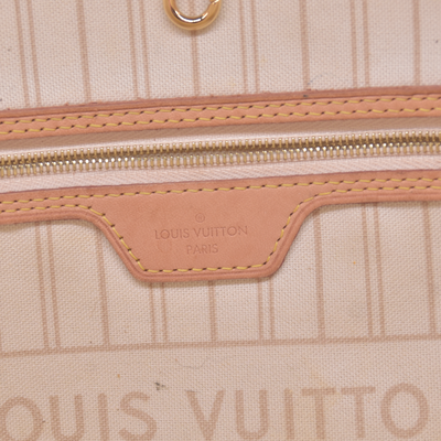 $2240 2018 Louis Vuitton Damier Azur Neverfull MM with Pouch SD1118 10021110