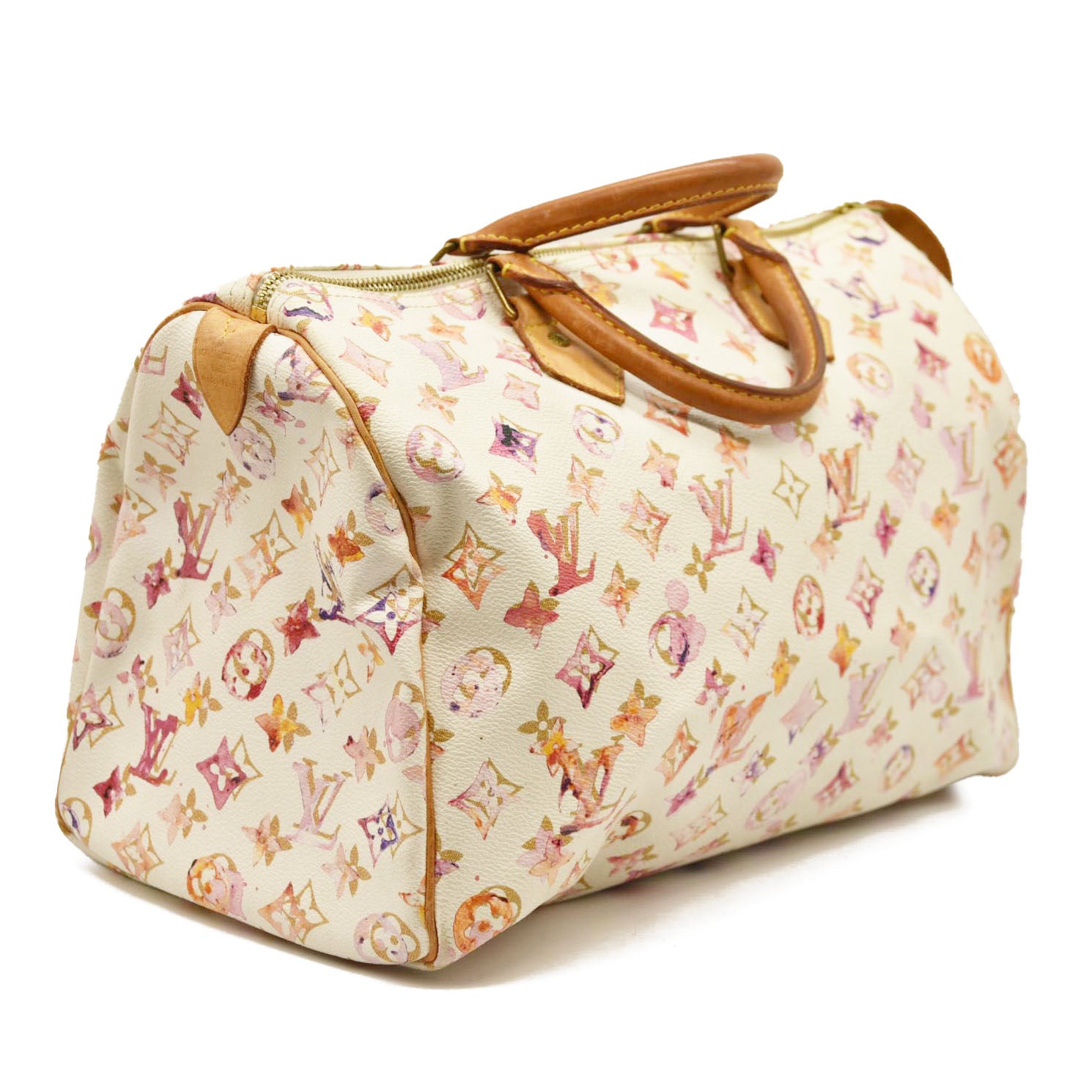 LOUIS VUITTON  Watercolor Aquarelle Speedy 35 White