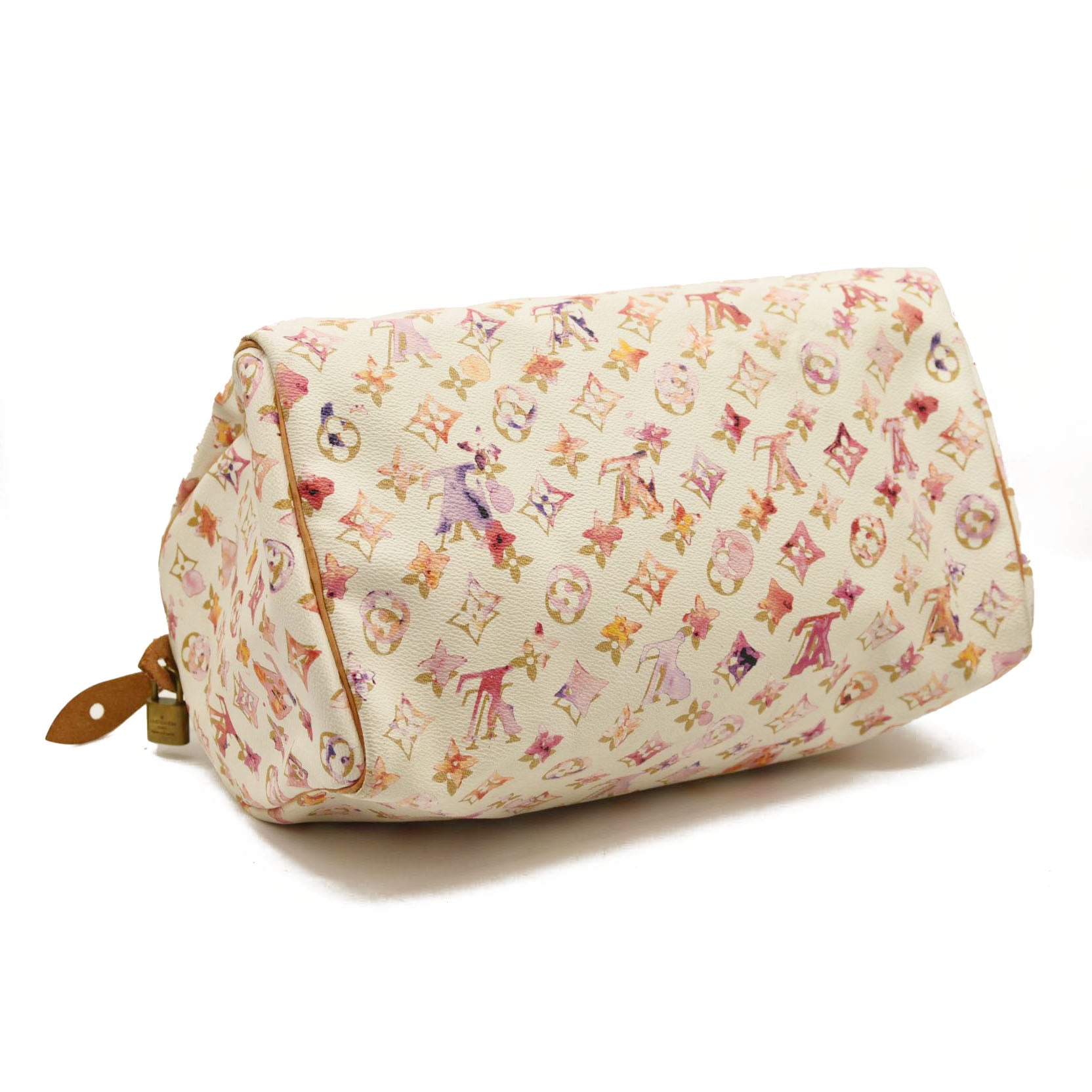 LOUIS VUITTON  Watercolor Aquarelle Speedy 35 White