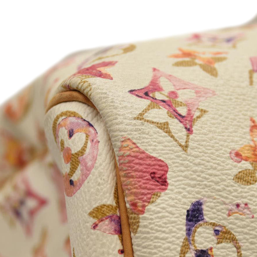 LOUIS VUITTON  Watercolor Aquarelle Speedy 35 White