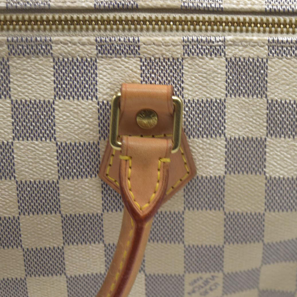 $1550 Louis Vuitton Damier Azur Speedy 30 DU3028 CONSIGNMENT