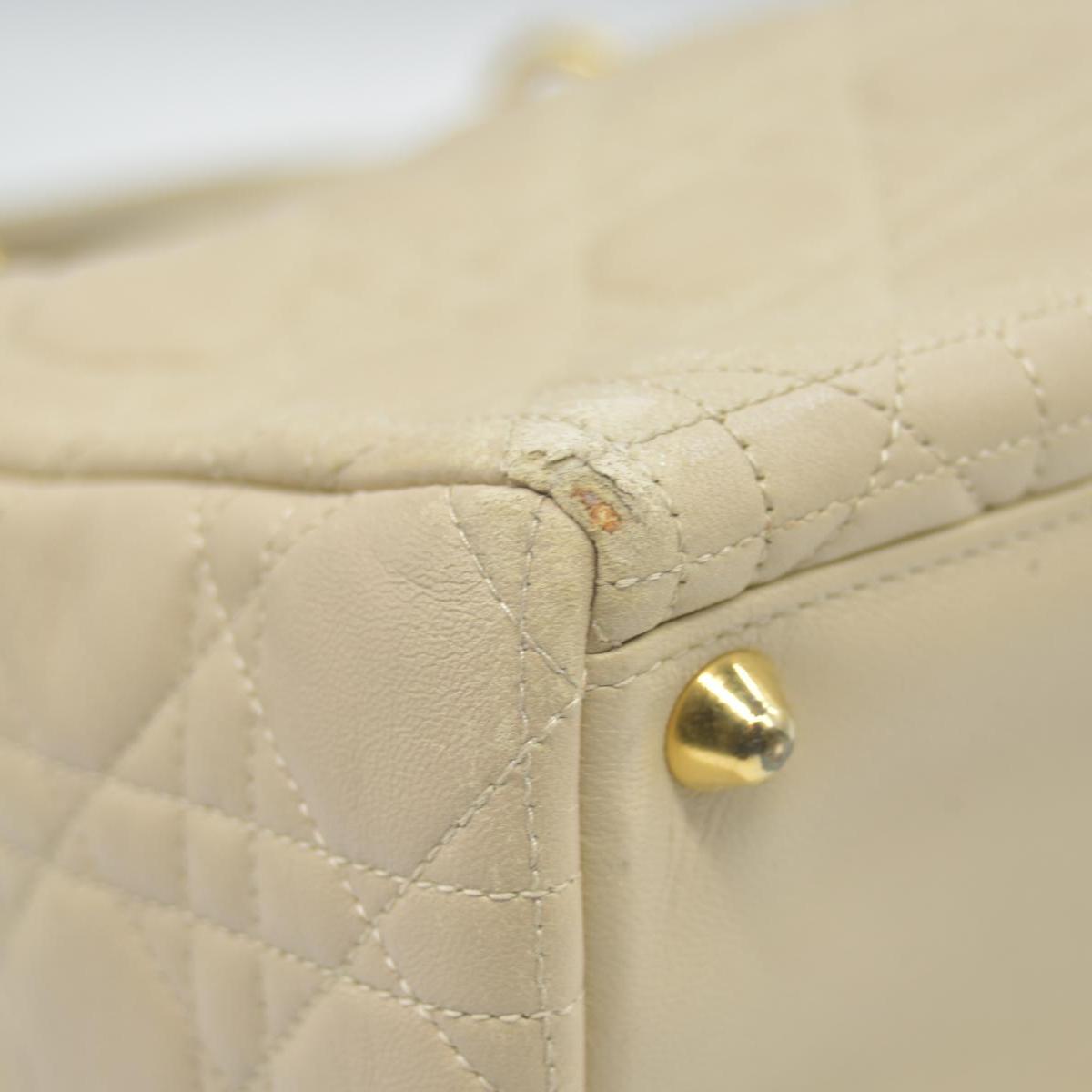 $7000 Christian Dior Large Lady Dior Beige 1997