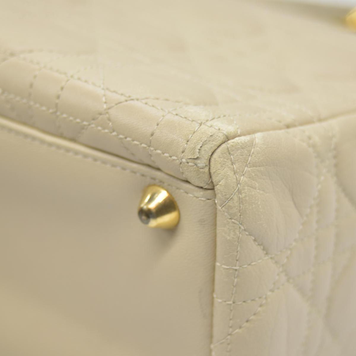 $7000 Christian Dior Large Lady Dior Beige 1997