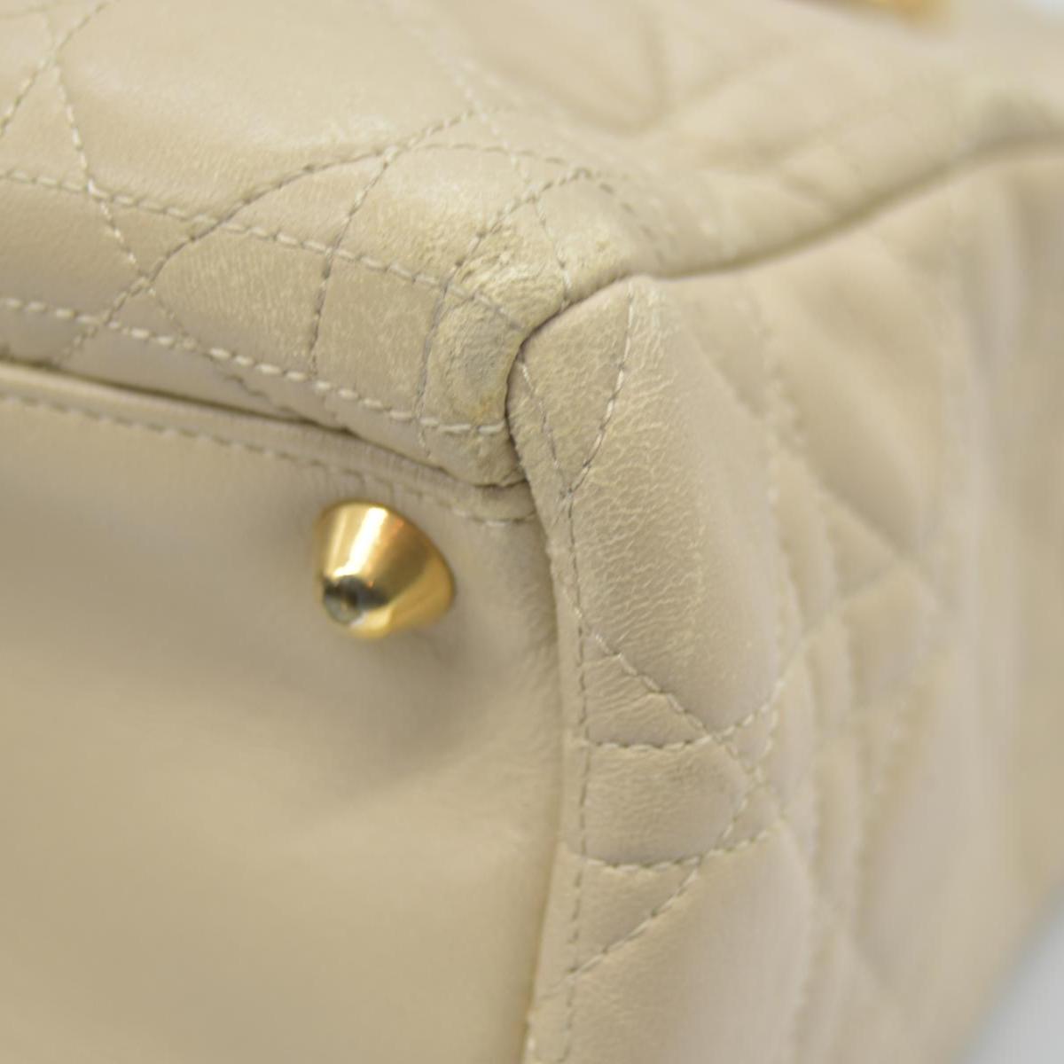 $7000 Christian Dior Large Lady Dior Beige 1997
