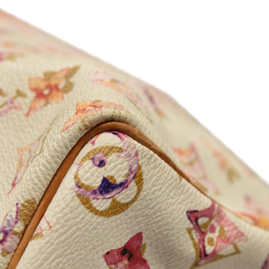 LOUIS VUITTON  Watercolor Aquarelle Speedy 35 White