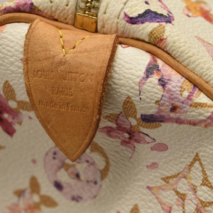 LOUIS VUITTON  Watercolor Aquarelle Speedy 35 White