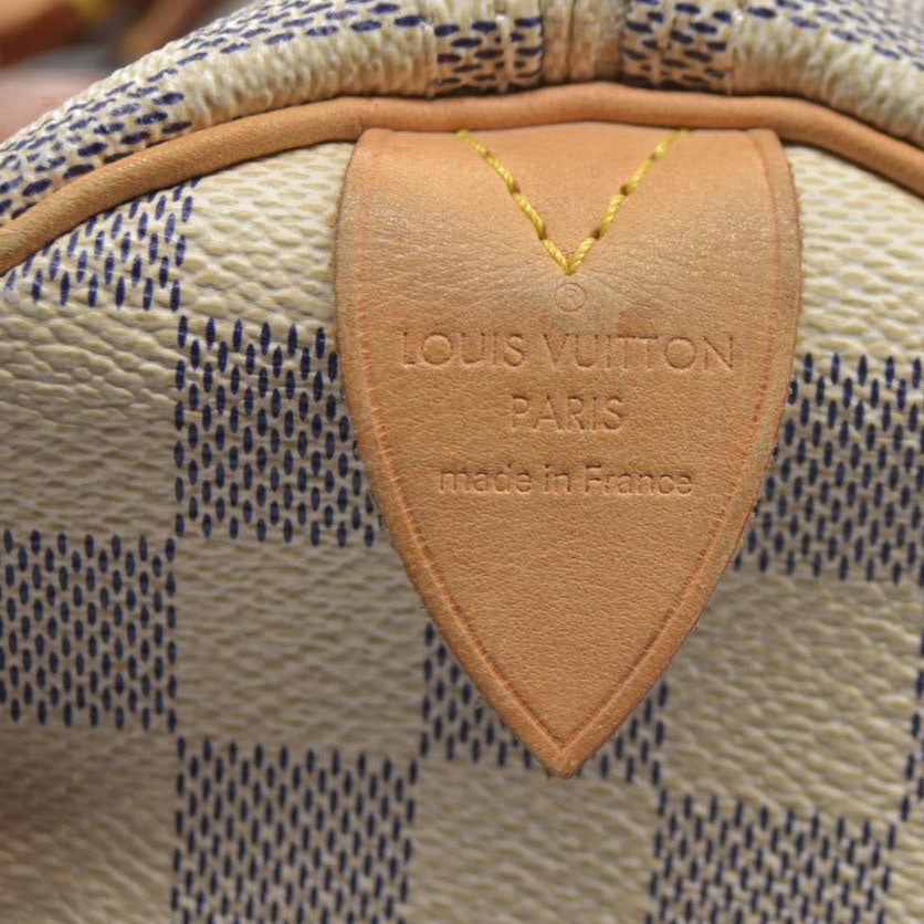 $1550 Louis Vuitton Damier Azur Speedy 30 DU3028 CONSIGNMENT