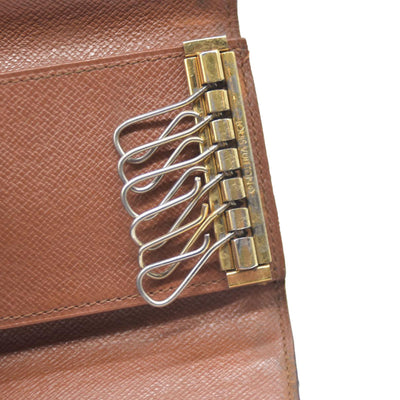 Louis Vuitton Monogram Multicles 6 Ring Key Case Brown