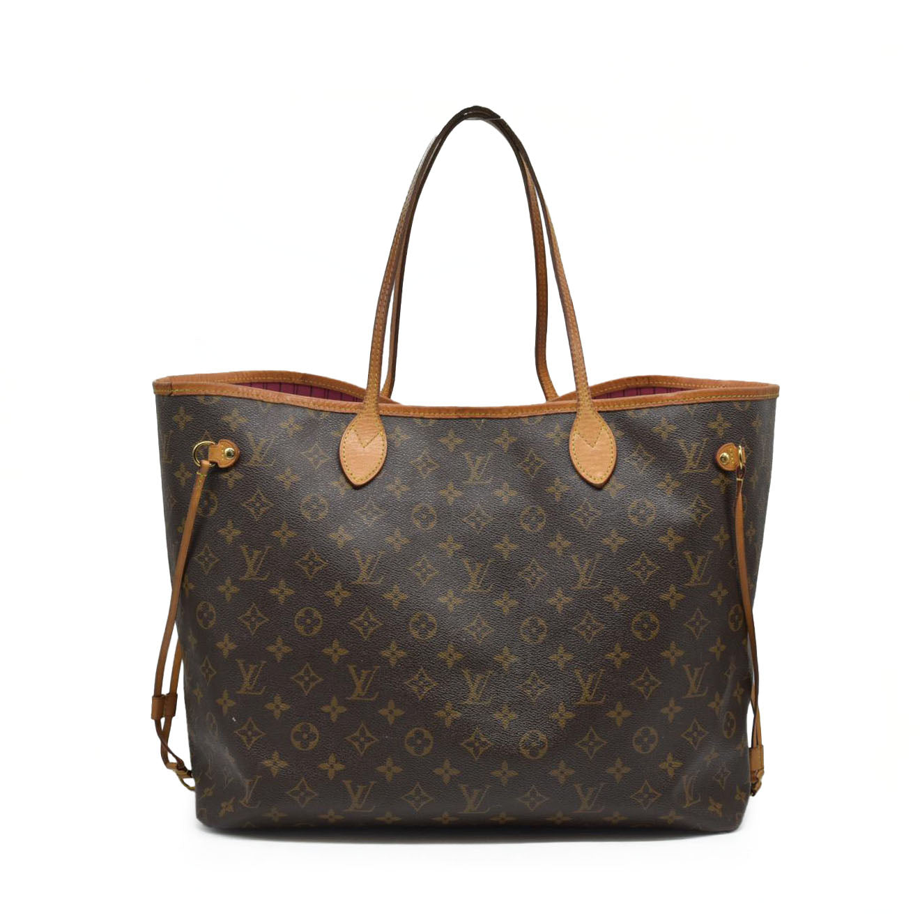 AUCTION $2240 Louis Vuitton  Monogram Neverfull GM Pivoine Pink Interior