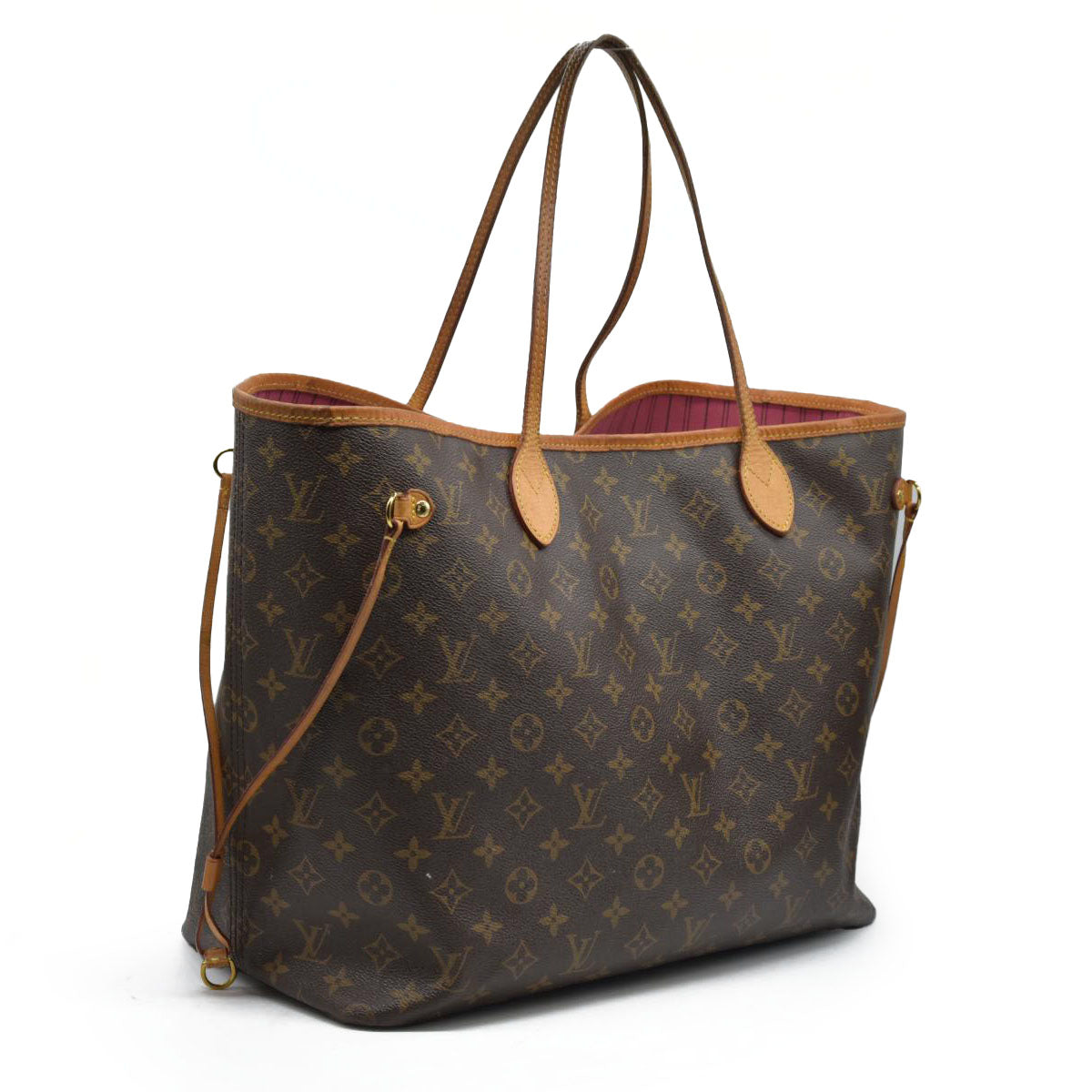 AUCTION $2240 Louis Vuitton  Monogram Neverfull GM Pivoine Pink Interior