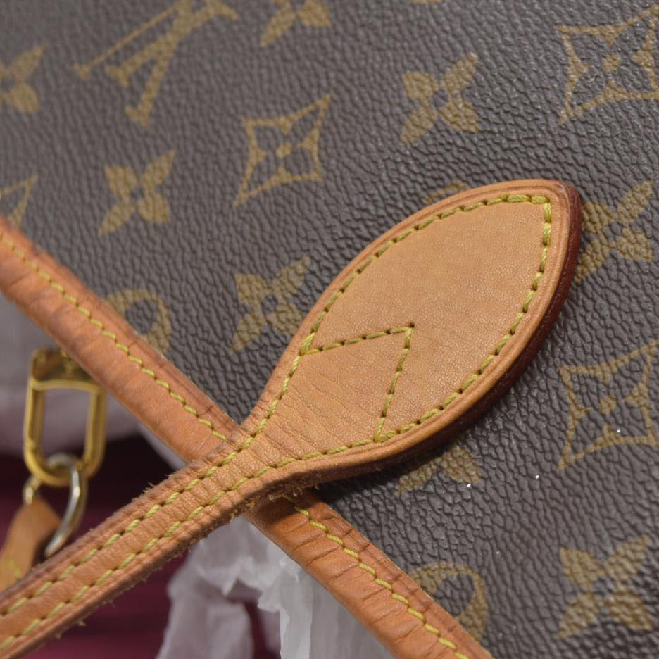 AUCTION $2240 Louis Vuitton  Monogram Neverfull GM Pivoine Pink Interior