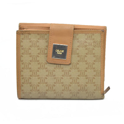 Celine Leather Printed French Purse