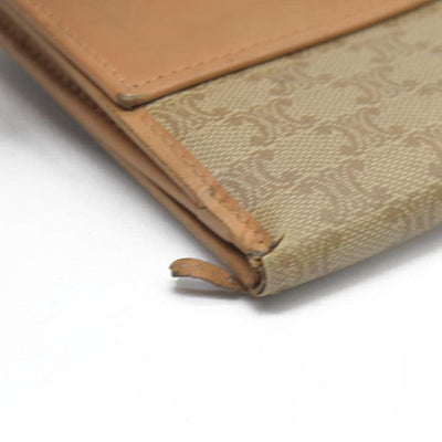 Celine Leather Printed French Purse