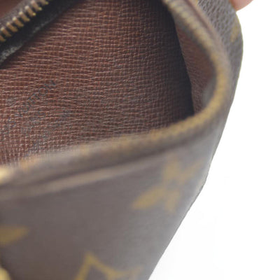 Louis Vuitton Monogram Pochette Cles Wallet Coin Purse Brown