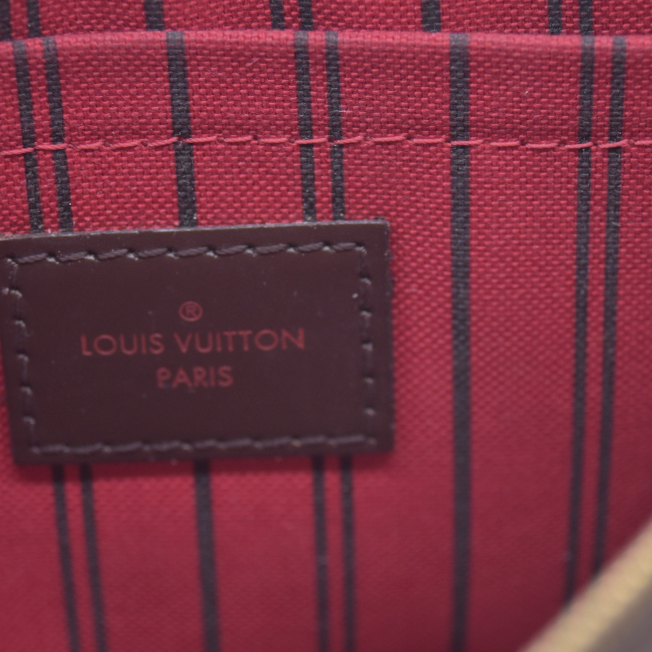 $2310 2018 Louis Vuitton Damier Ebene Neverfull GM with Pouch SD4128 10021108
