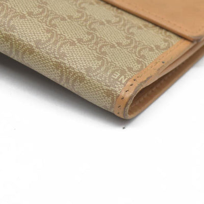 Celine Leather Printed French Purse