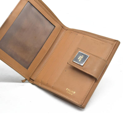 Celine Leather Printed French Purse