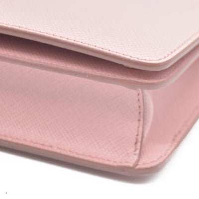 Prada  Saffiano Cahier Chain Wallet Petalo