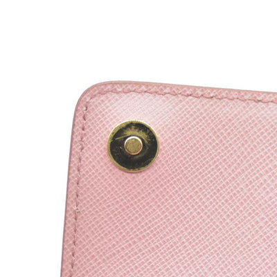 Prada  Saffiano Cahier Chain Wallet Petalo