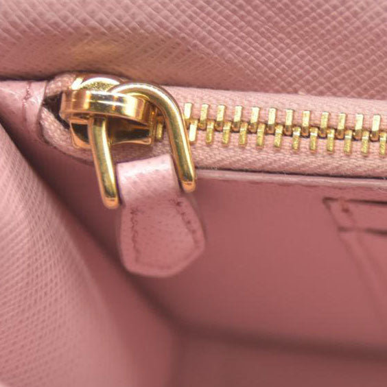 Prada  Saffiano Cahier Chain Wallet Petalo