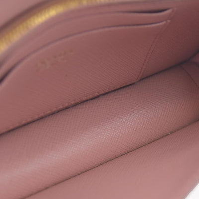 Prada  Saffiano Cahier Chain Wallet Petalo