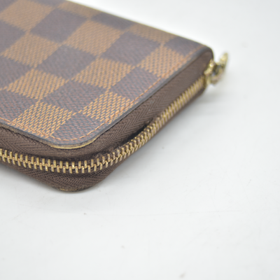 $560 2010 Louis Vuitton Damier Ebene Zippy Coin Purse CT2110