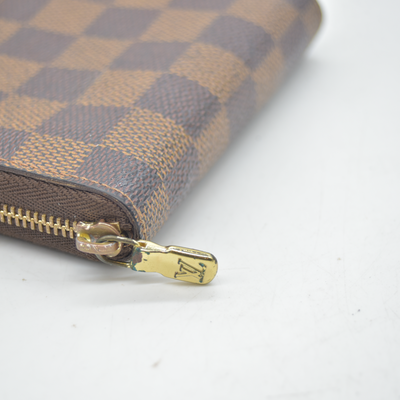 $560 2010 Louis Vuitton Damier Ebene Zippy Coin Purse CT2110