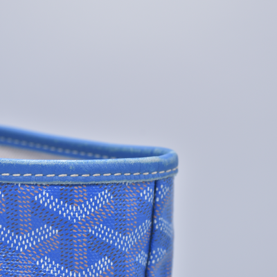 $1890 2015 Goyard Goyardine Saint Louis PM Sky Blue 10021130