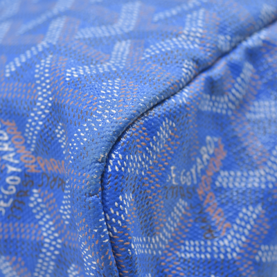 $1890 2015 Goyard Goyardine Saint Louis PM Sky Blue 10021130