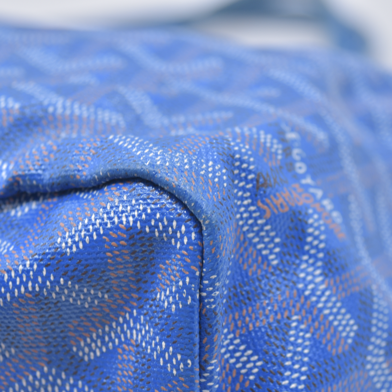 $1890 2015 Goyard Goyardine Saint Louis PM Sky Blue 10021130