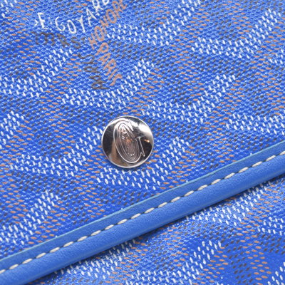 $1890 2015 Goyard Goyardine Saint Louis PM Sky Blue 10021130