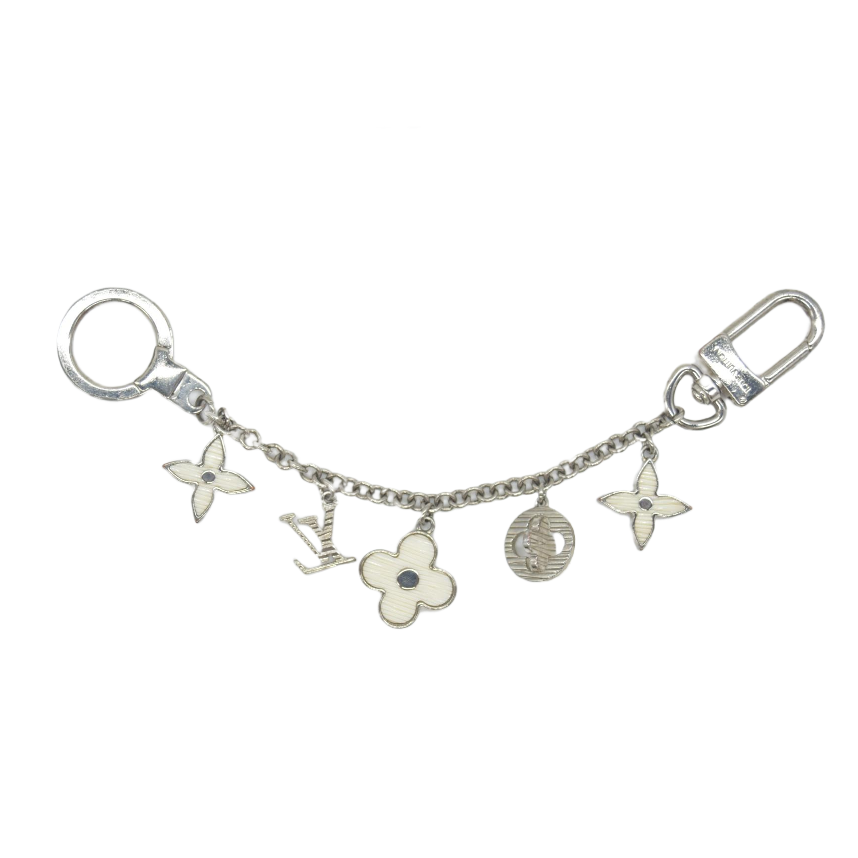 $655 Louis Vuitton Fleur d'Epi Bag Charm Chain