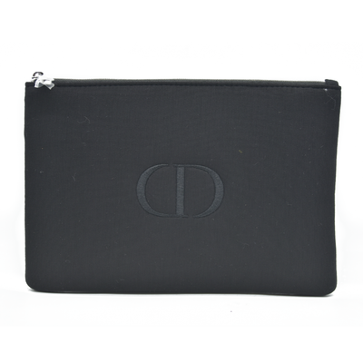 Dior Black Cosmetic Clutch GWP Logo New