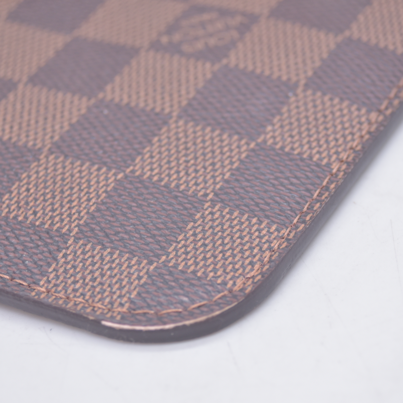 $2240 2018 Louis Vuitton Damier Ebene Neverfull MM Rose Ballerine with Pouch 10021111 SD2168