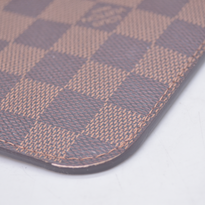 $2240 2018 Louis Vuitton Damier Ebene Neverfull MM Rose Ballerine with Pouch 10021111 SD2168