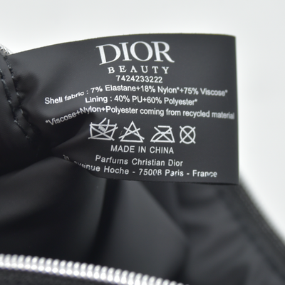 Dior Black Cosmetic Clutch GWP Logo New