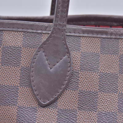 $2240 2015 Louis Vuitton Damier Ebene Neverfull MM with Pouch SF5105 10021107