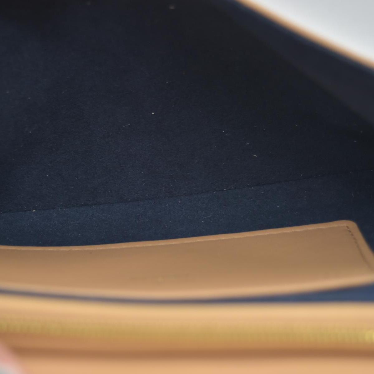 $3150 Louis Vuitton Lambskin Embossed Monogram Pochette Coussin Camel Color Transfer