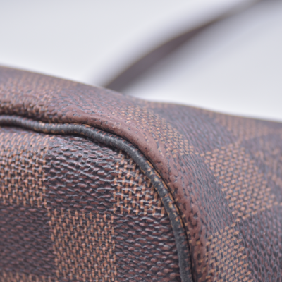 $2240 2015 Louis Vuitton Damier Ebene Neverfull MM with Pouch SF5105 10021107