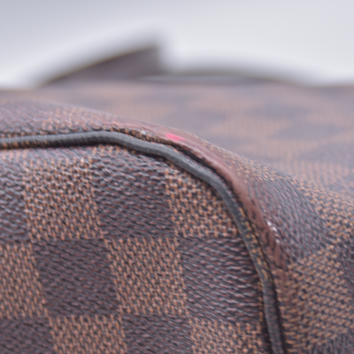 $2240 2015 Louis Vuitton Damier Ebene Neverfull MM with Pouch SF5105 10021107