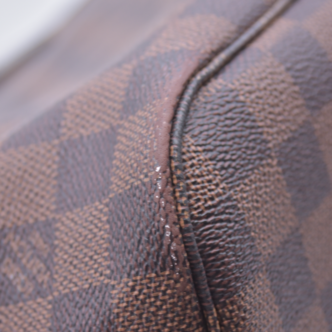 $2240 2015 Louis Vuitton Damier Ebene Neverfull MM with Pouch SF5105 10021107
