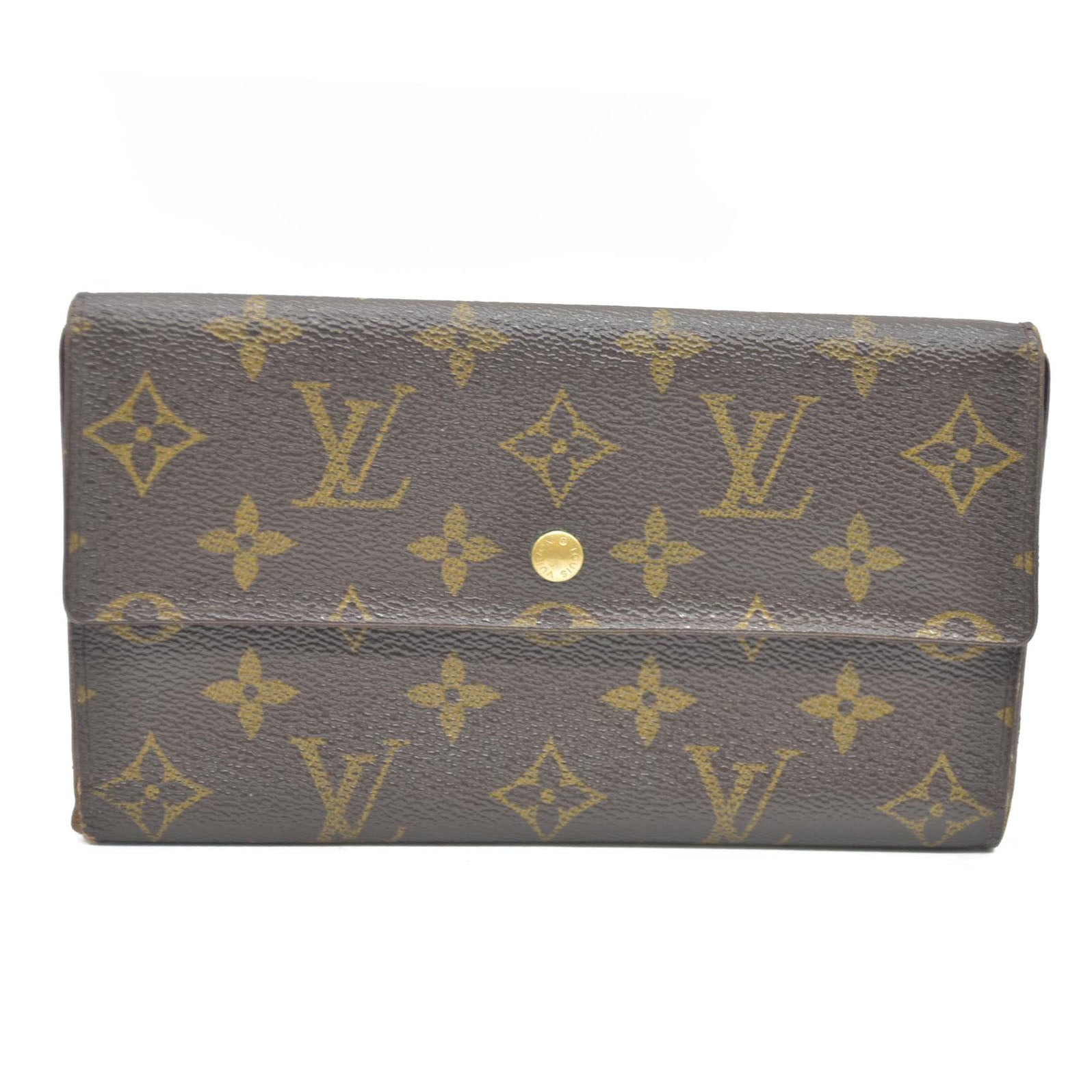Louis Vuitton Monogram Porte Tresor International Trifold Long Wallet CA1924