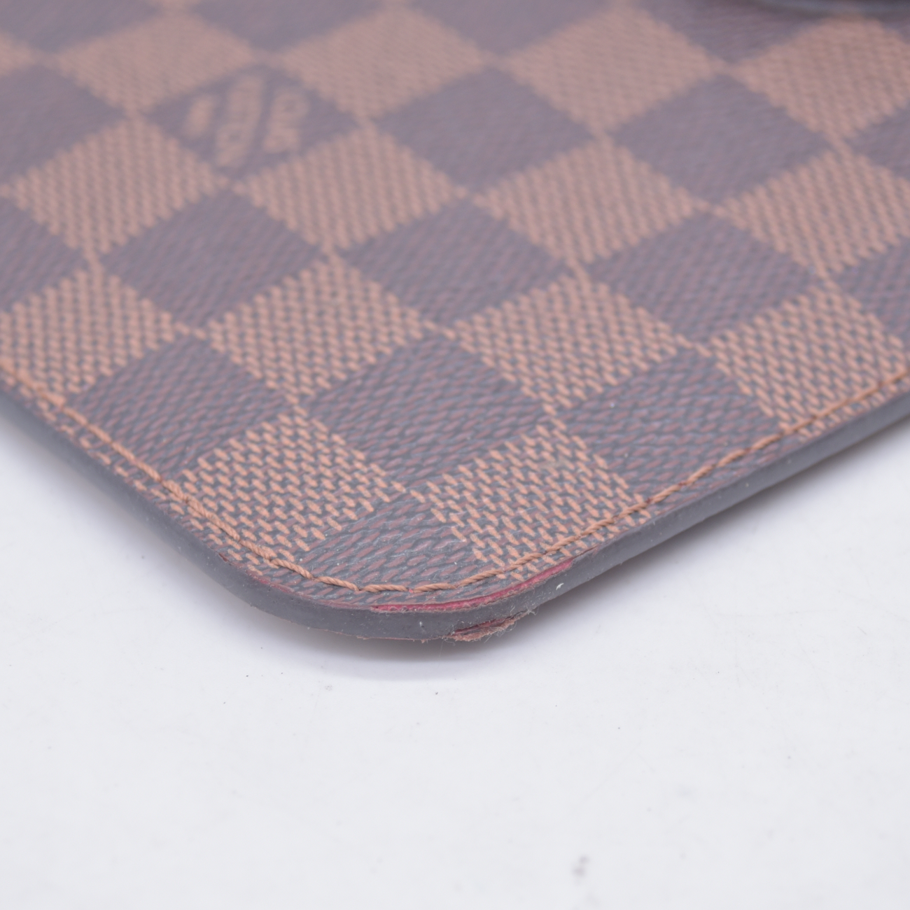 $2240 2015 Louis Vuitton Damier Ebene Neverfull MM with Pouch SF5105 10021107