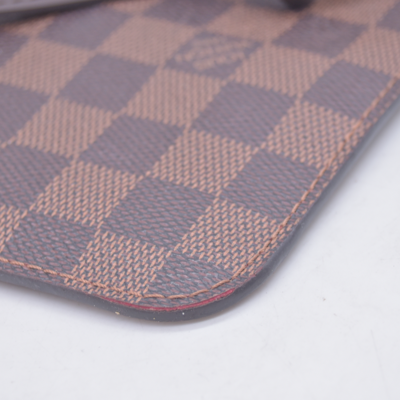 $2240 2015 Louis Vuitton Damier Ebene Neverfull MM with Pouch SF5105 10021107