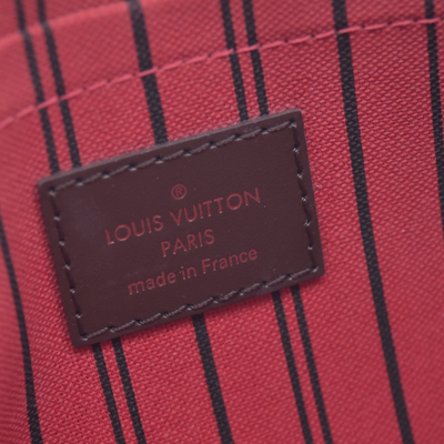 $2240 2015 Louis Vuitton Damier Ebene Neverfull MM with Pouch SF5105 10021107