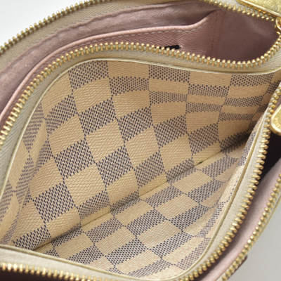 $1350 Louis Vuitton Damier Azur Double Zip Pochette 10019517