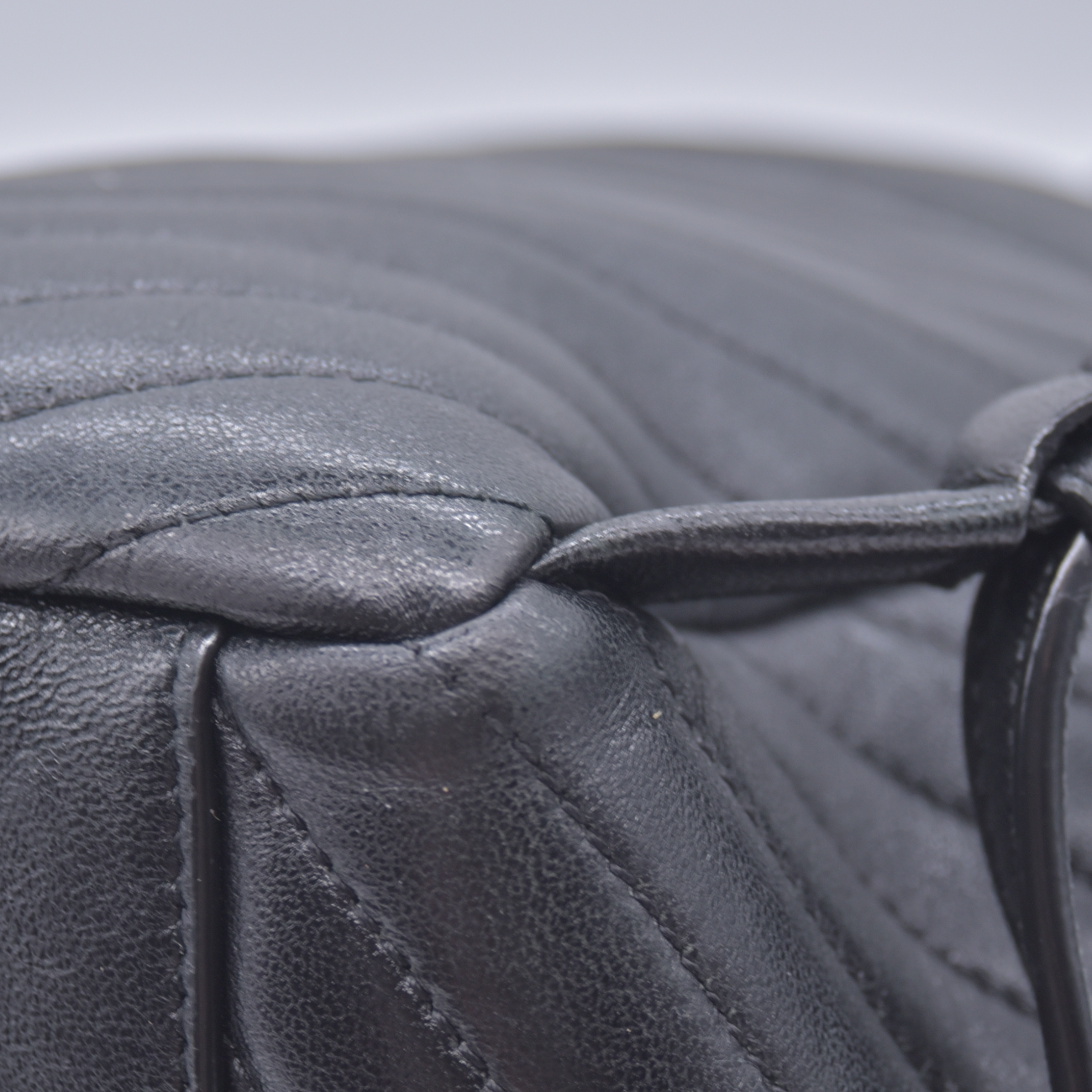 $2850 2022 Saint Laurent Lambskin Matelasse Monogram Joe Backpack Black 10021113