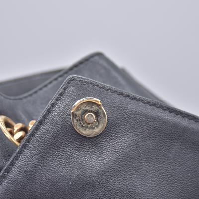 $2850 2022 Saint Laurent Lambskin Matelasse Monogram Joe Backpack Black 10021113
